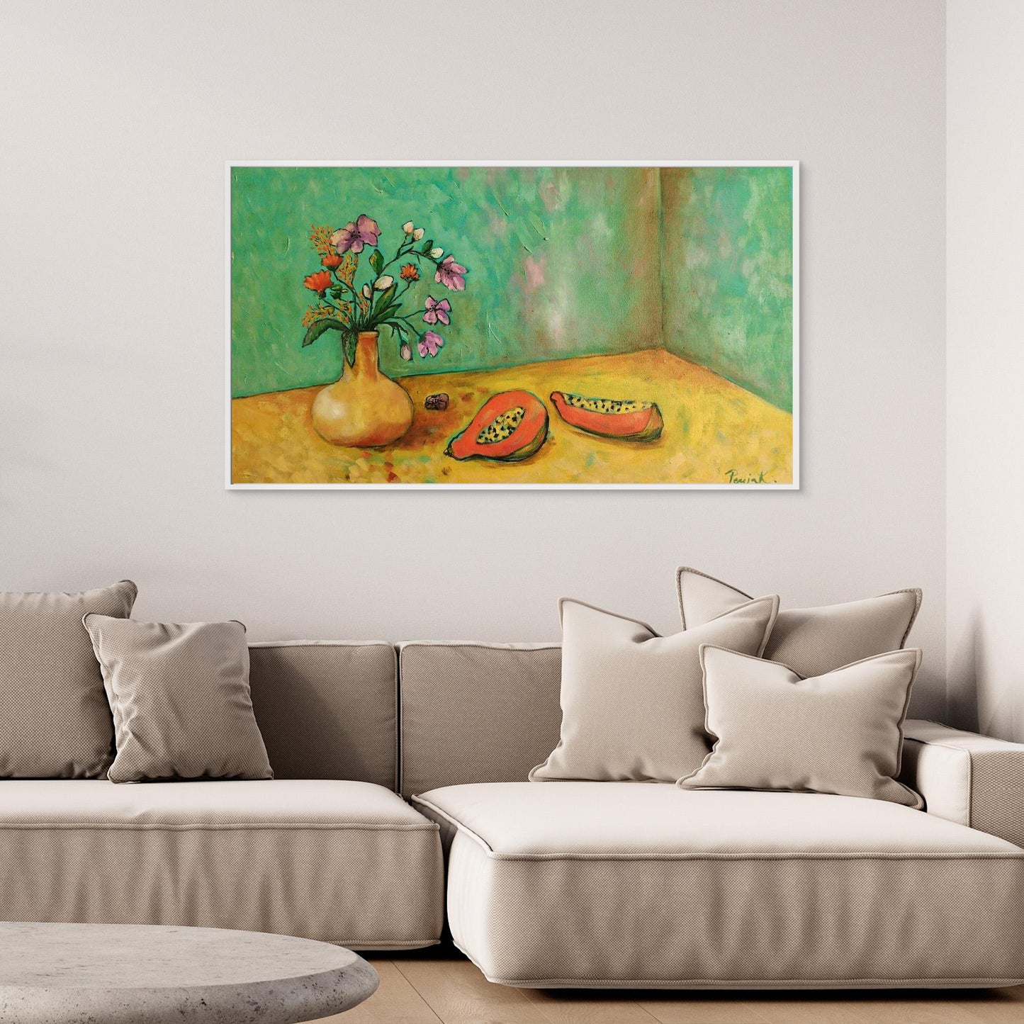 Lirios y papayas