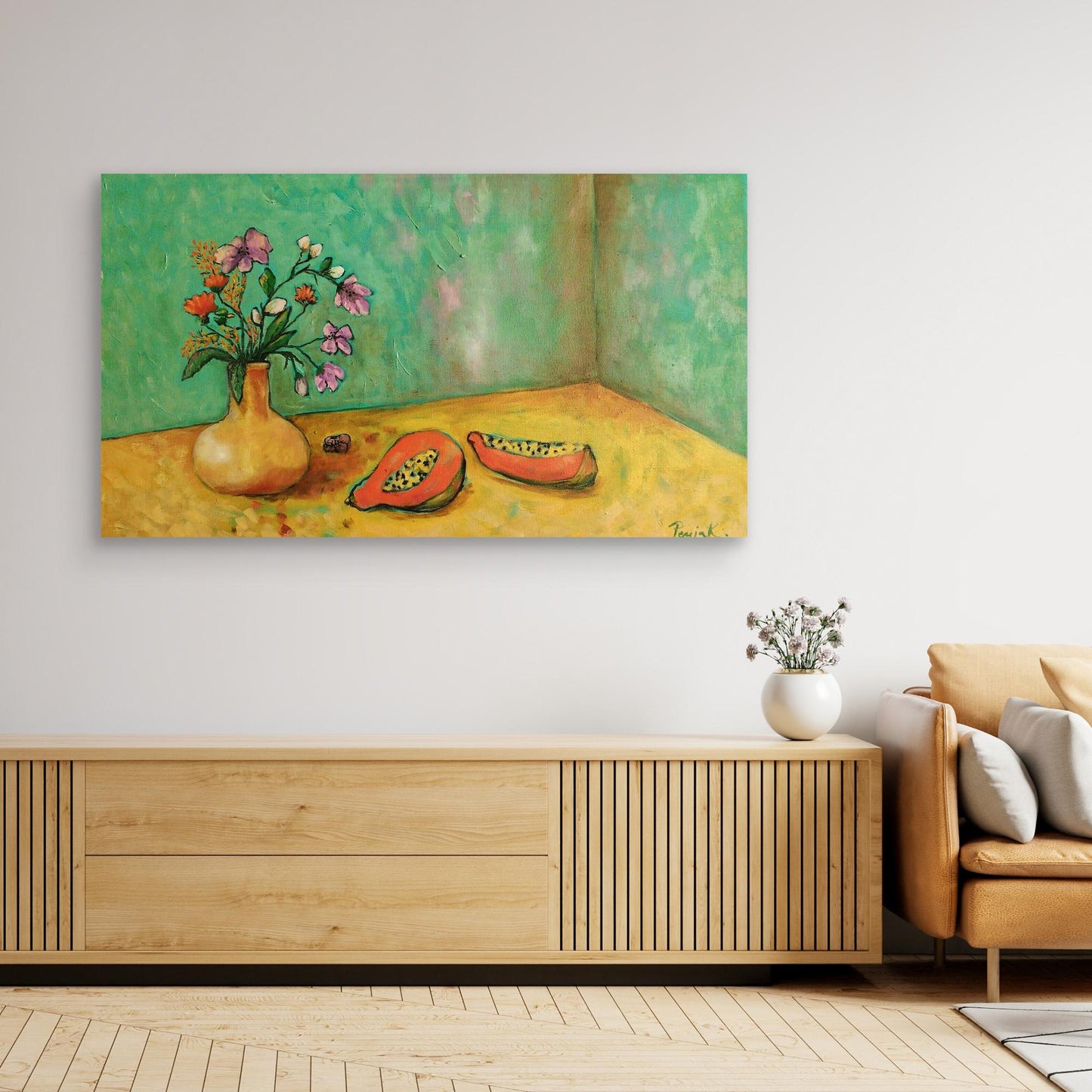 Lirios y papayas