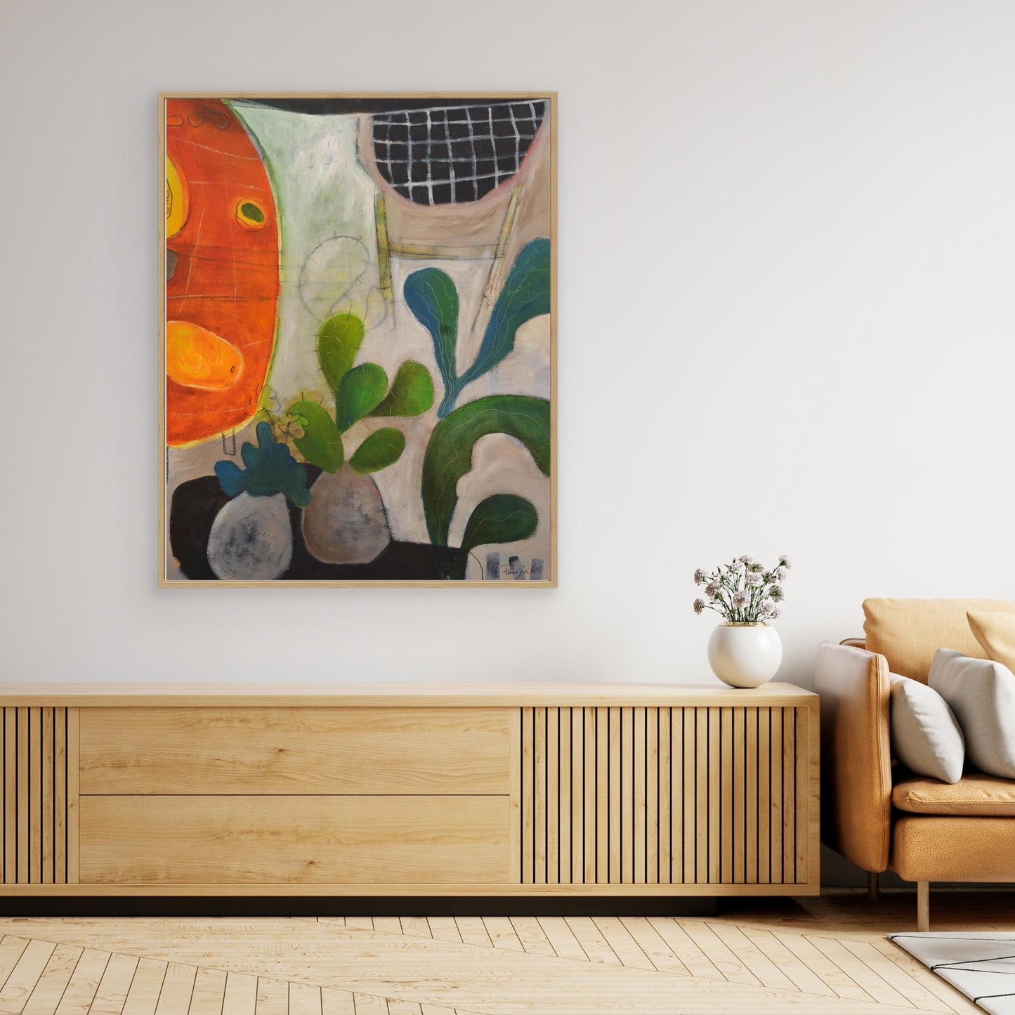 Mesa y papayas