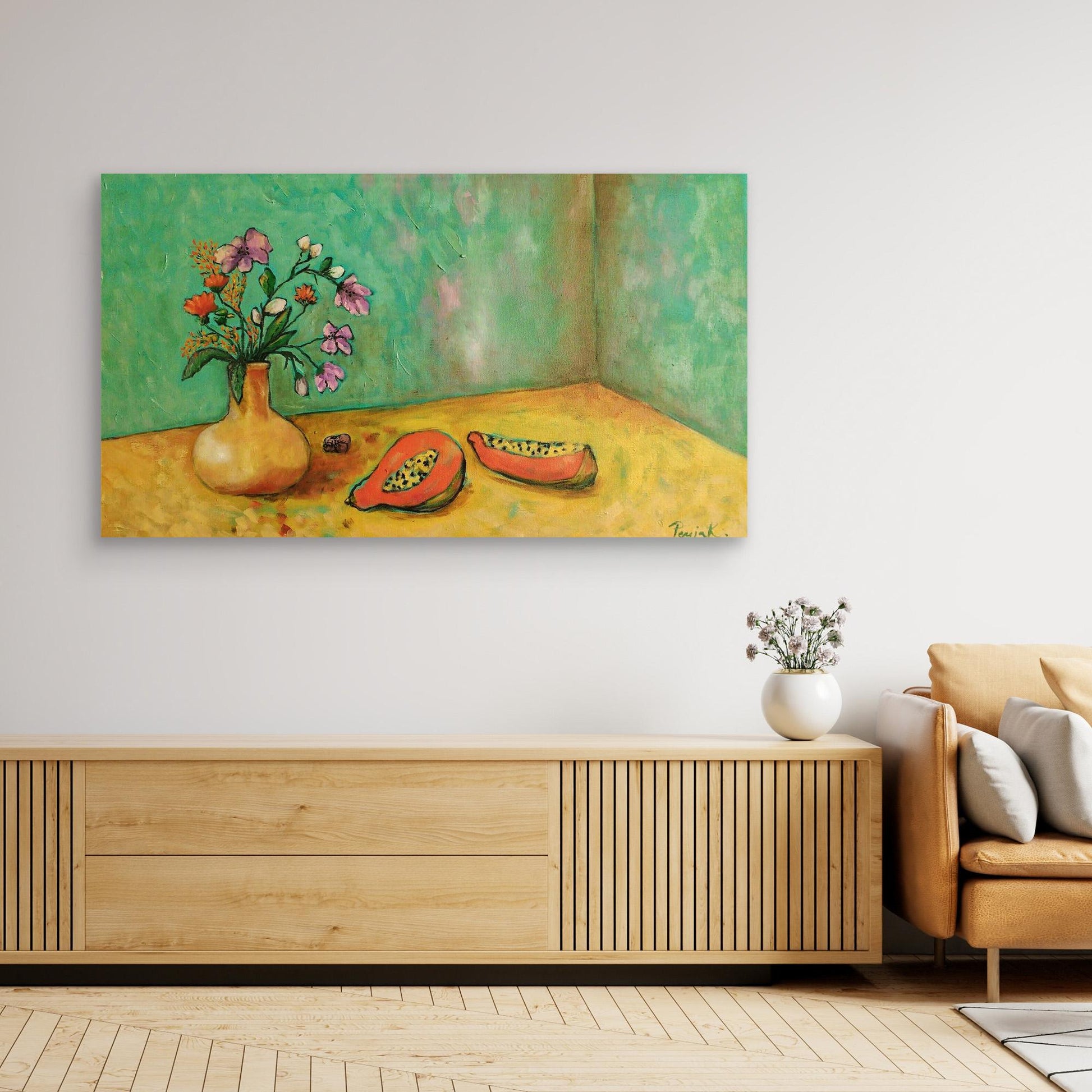Lirios y papayas