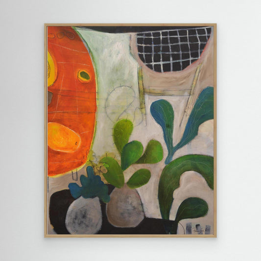 Mesa y papayas